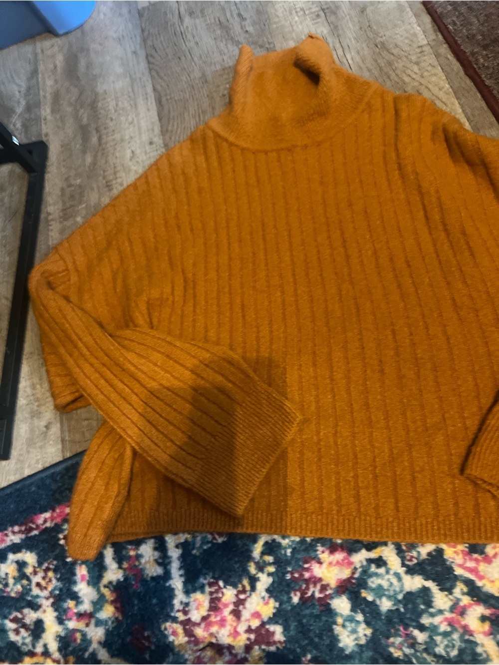 ASOS Women’s Ribbed Turtleneck Sweater - Rust - Picture 5 of 10
